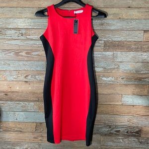 Emage Red and Black Dress Size 16 with tag